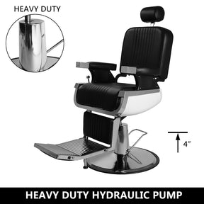 OmySalon PH773 Professional Heavy Duty Hydraulic Reclining Barber Chair