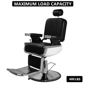 OmySalon PH773 Professional Heavy Duty Hydraulic Reclining Barber Chair