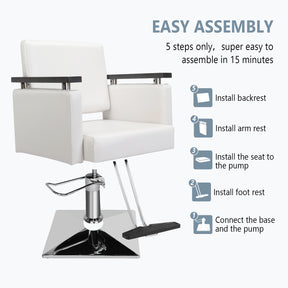 OmySalon SC05 Hydraulic 360-Degree Swivel Hair Stylist Salon Chair