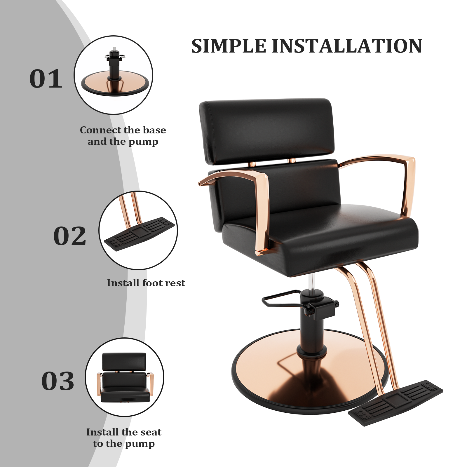 Foot Rest for Salon Chair, Salon Chair Foot Rest, Barber Chair