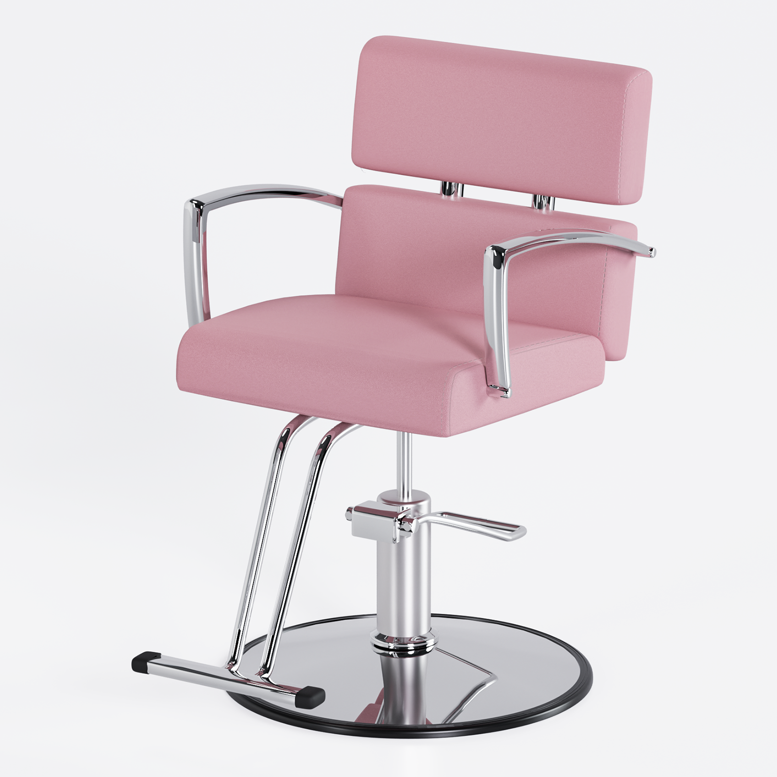 OmySalon SC01 Hydraulic 360-Degree Swivel Hair Stylist Salon Chair Black/White/Pink/Rose Gold/Purple