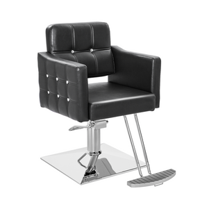 OmySalon SC1701 Heavy Duty Hydraulic Hair Stylist Salon Chair w/Diamond Accents