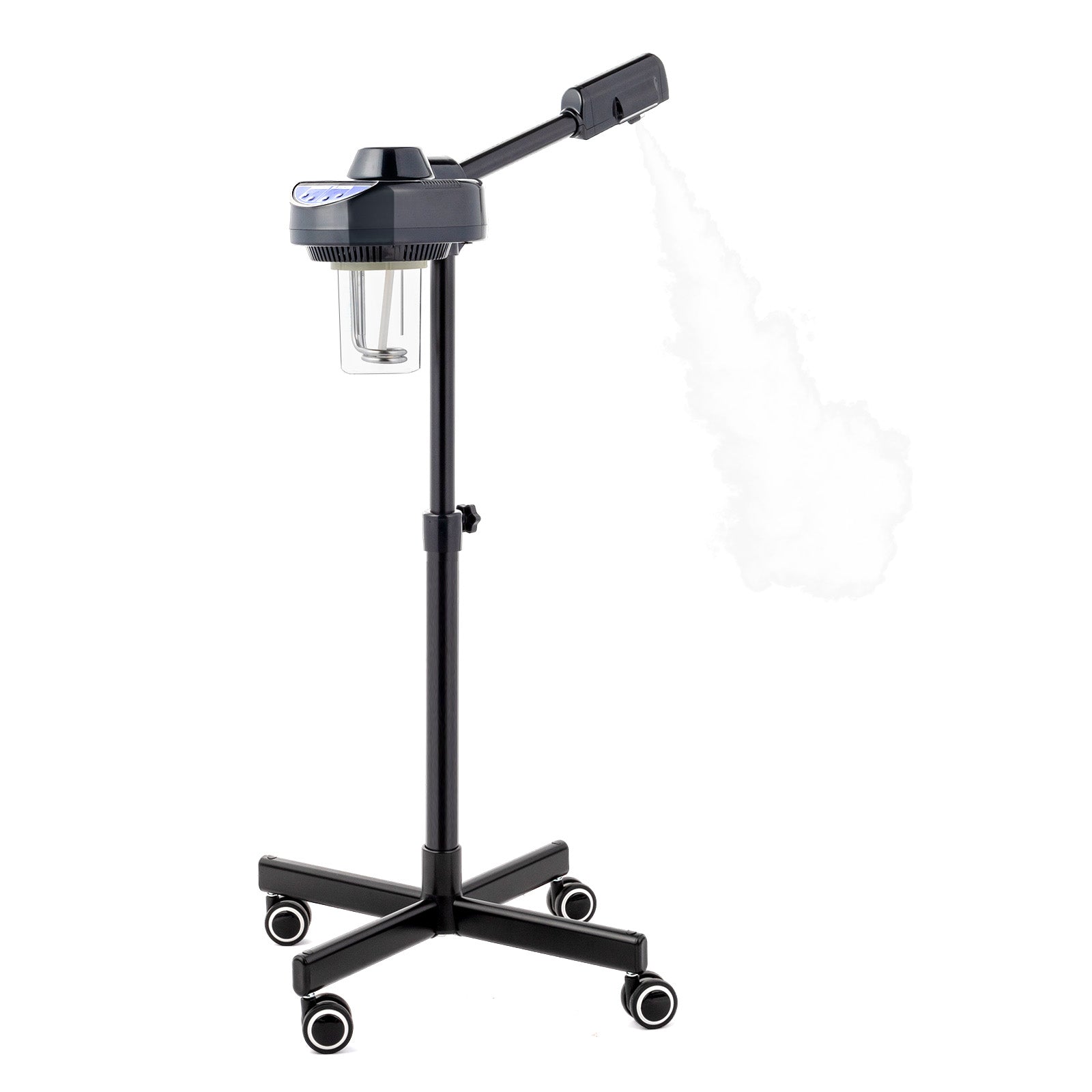 OmySalon Professional Facial Steamer with Hot Ozone Mist Black