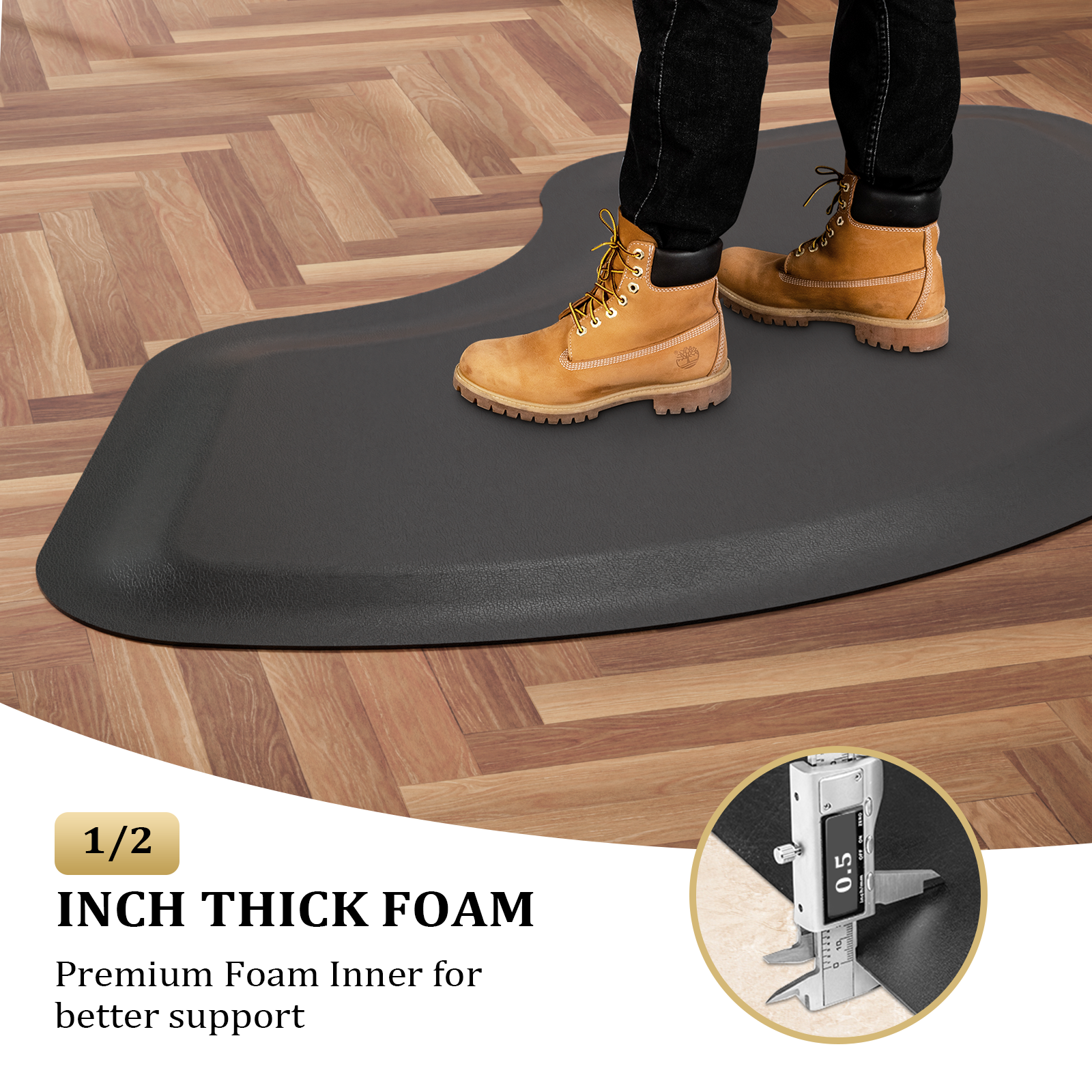 Salon Stylist Floor Mat Anti Fatigue Softwoods 7/8 Thick