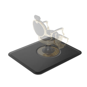 OmySalon 4’x 5’ Salon Mat Barber Floor Mat for Round Base 1/2in 5/8in Thick