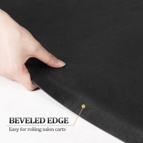 OmySalon 4’x 5’ Salon Mat Barber Floor Mat for Round Base 1/2in 5/8in Thick