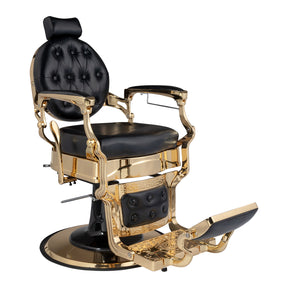 OmySalon BC1601 Vintage Style Heavy Duty Hydraulic Recline Barber Chair