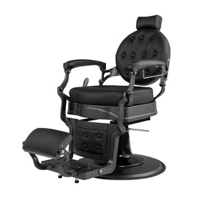 OmySalon BC1601 Vintage Style Heavy Duty Hydraulic Recline Barber Chair