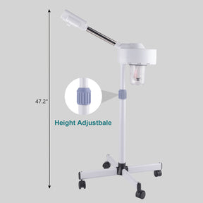 OmySalon 2 in 1 Professional Touch Screen Facial Steamer with 5X Magnifying Lamp