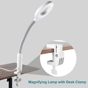 OmySalon 2 in 1 Professional Touch Screen Facial Steamer with 5X Magnifying Lamp