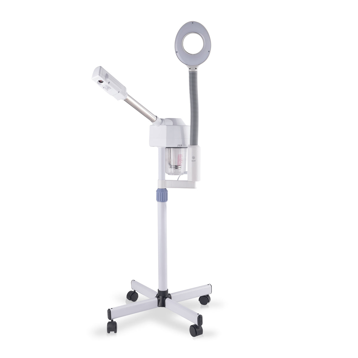 OmySalon 2 in 1 Professional Touch Screen Facial Steamer with 5X Magnifying Lamp