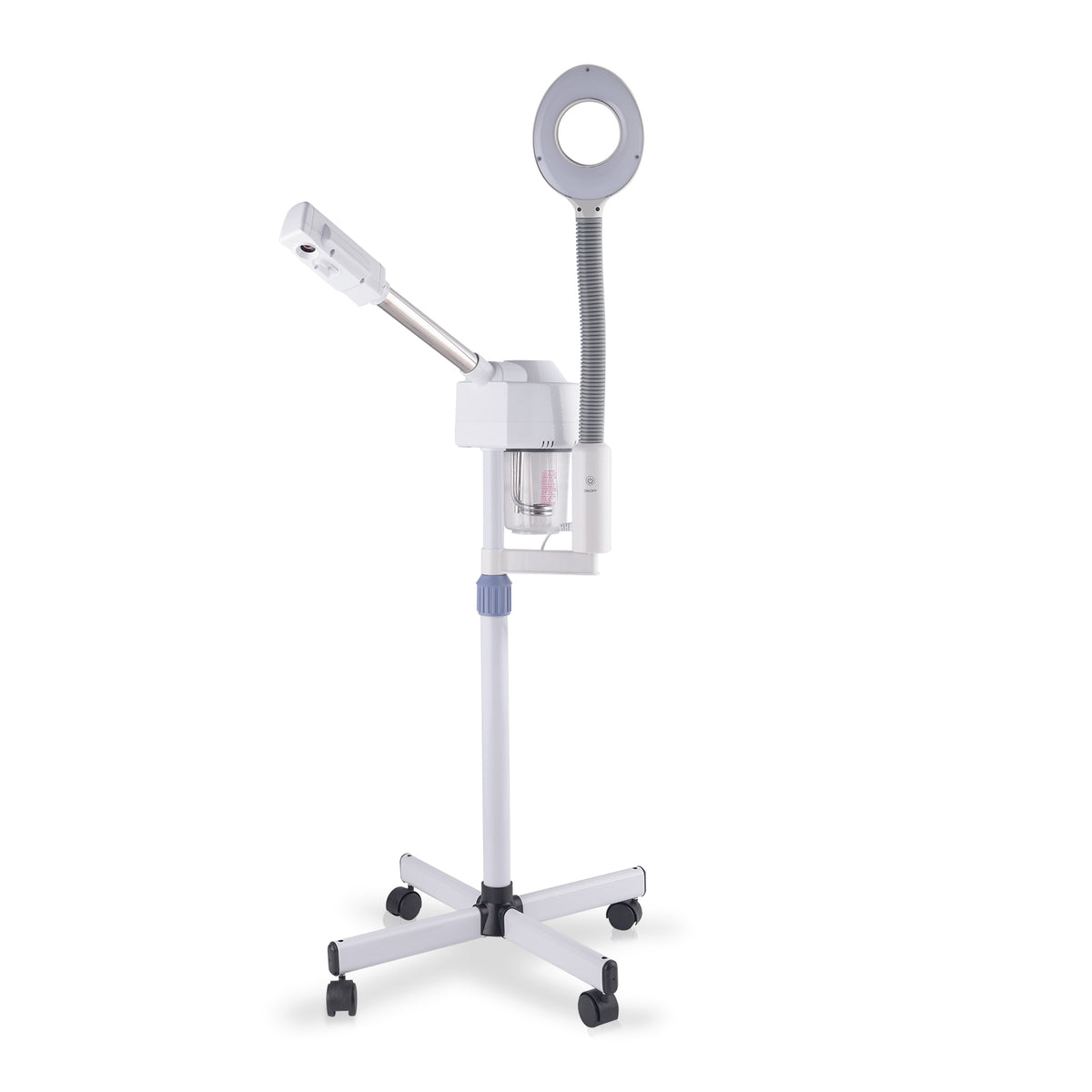 OmySalon 2 in 1 Professional Touch Screen Facial Steamer with 3X Magnifying Lamp