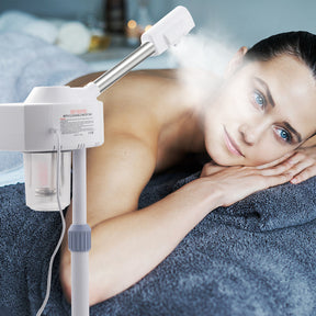 OmySalon 2 in 1 Professional Touch Screen Facial Steamer with 5X Magnifying Lamp