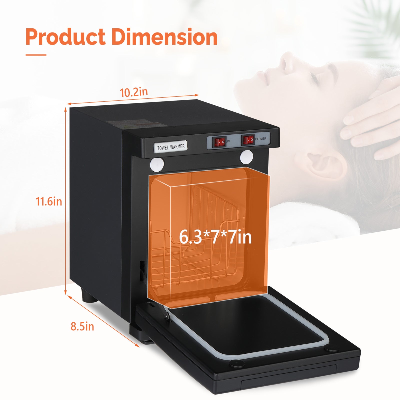 OmySalon 5L Hot Towel Warmer Cabinet for Facials Massage