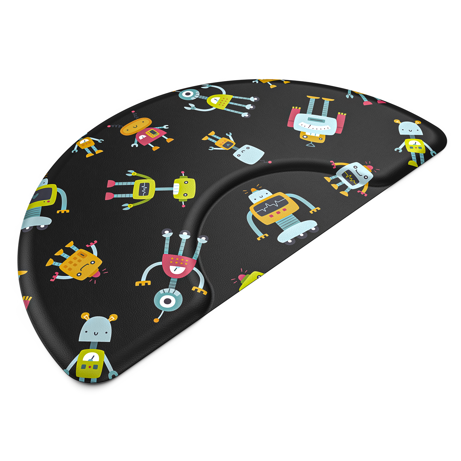 OmySalon 3' x 5' Kids Salon Anti-Fatigue Mat for Round Base Styling Chairs 5/8" Thick