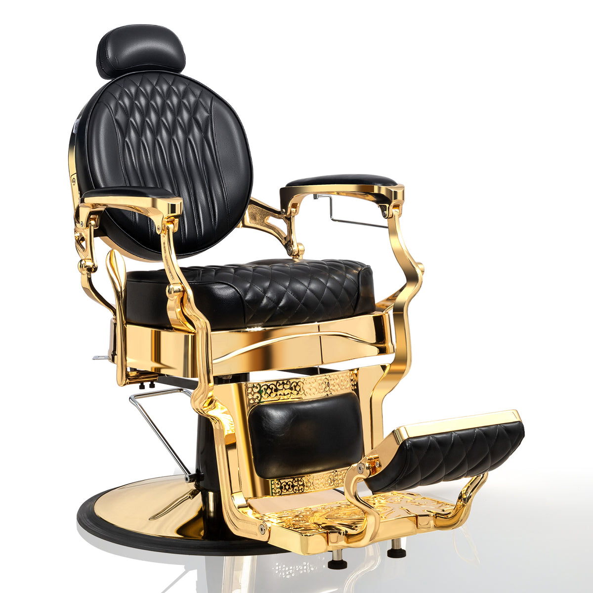 OmySalon BC1603 Retro Heavy Duty Hydraulic Recline Barber Chair