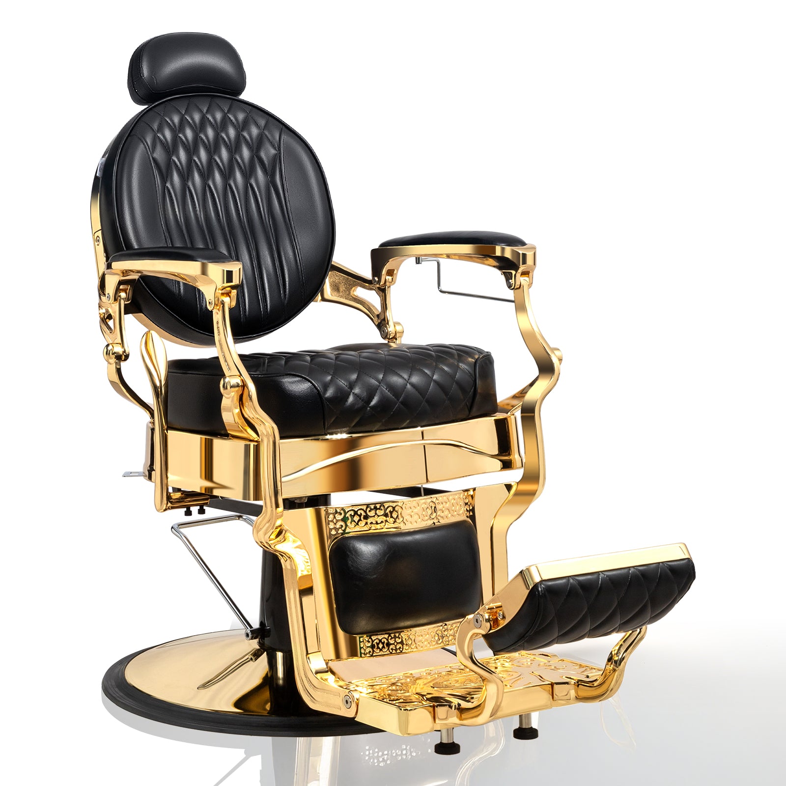 OmySalon BC1603 Retro Heavy Duty Hydraulic Recline Barber Chair