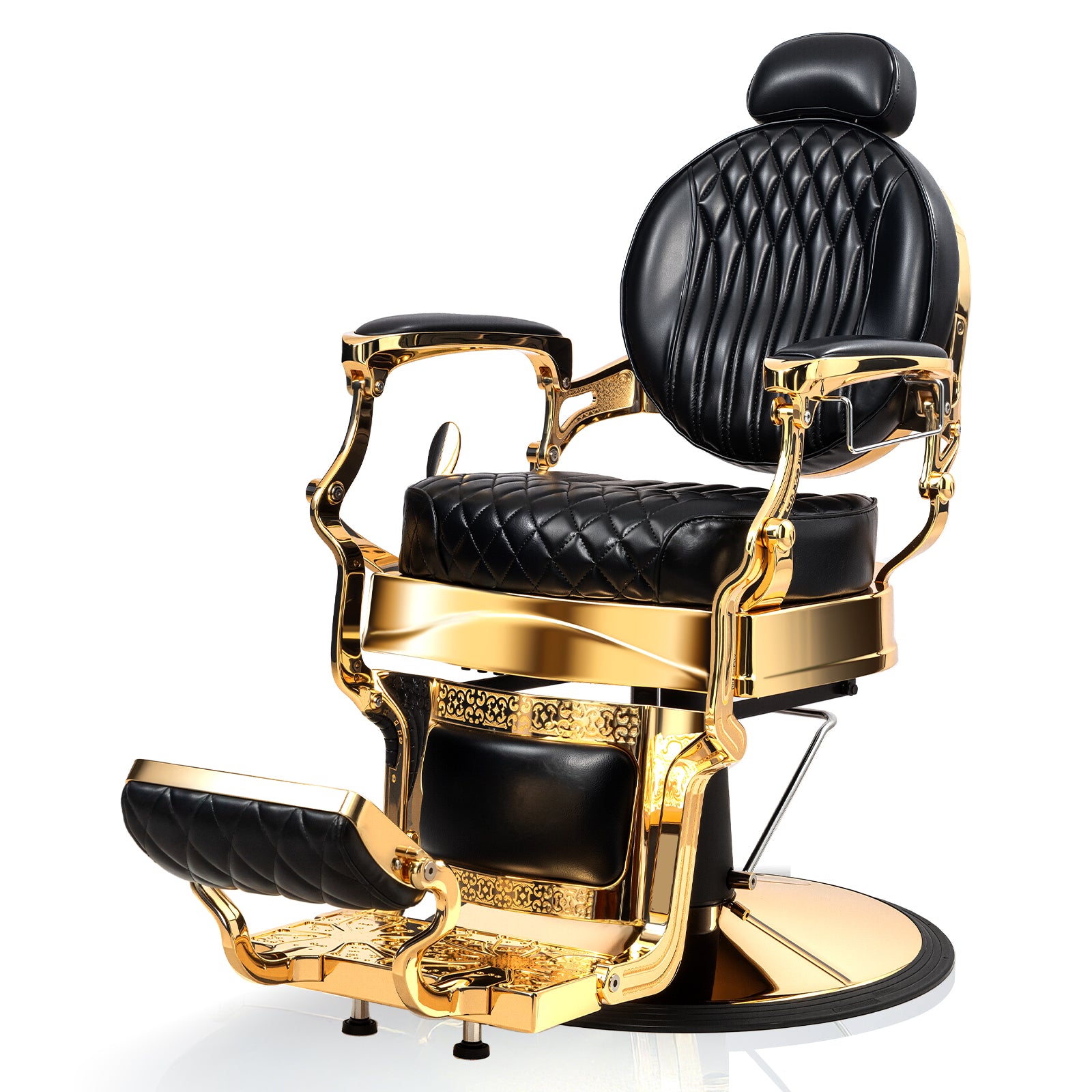 OmySalon BC1603 Retro Heavy Duty Hydraulic Recline Barber Chair