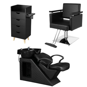 OmySalon 1 Operator Modern Salon Package Black