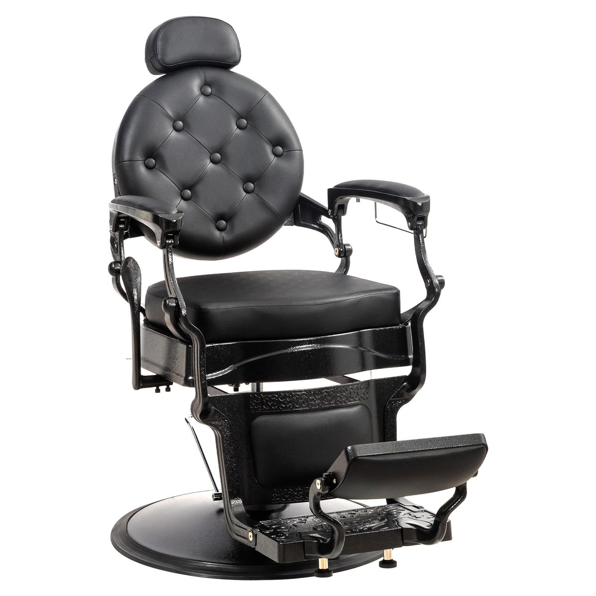 OmySalon BC1604 Retro Heavy Duty Hydraulic Recline Barber Chair