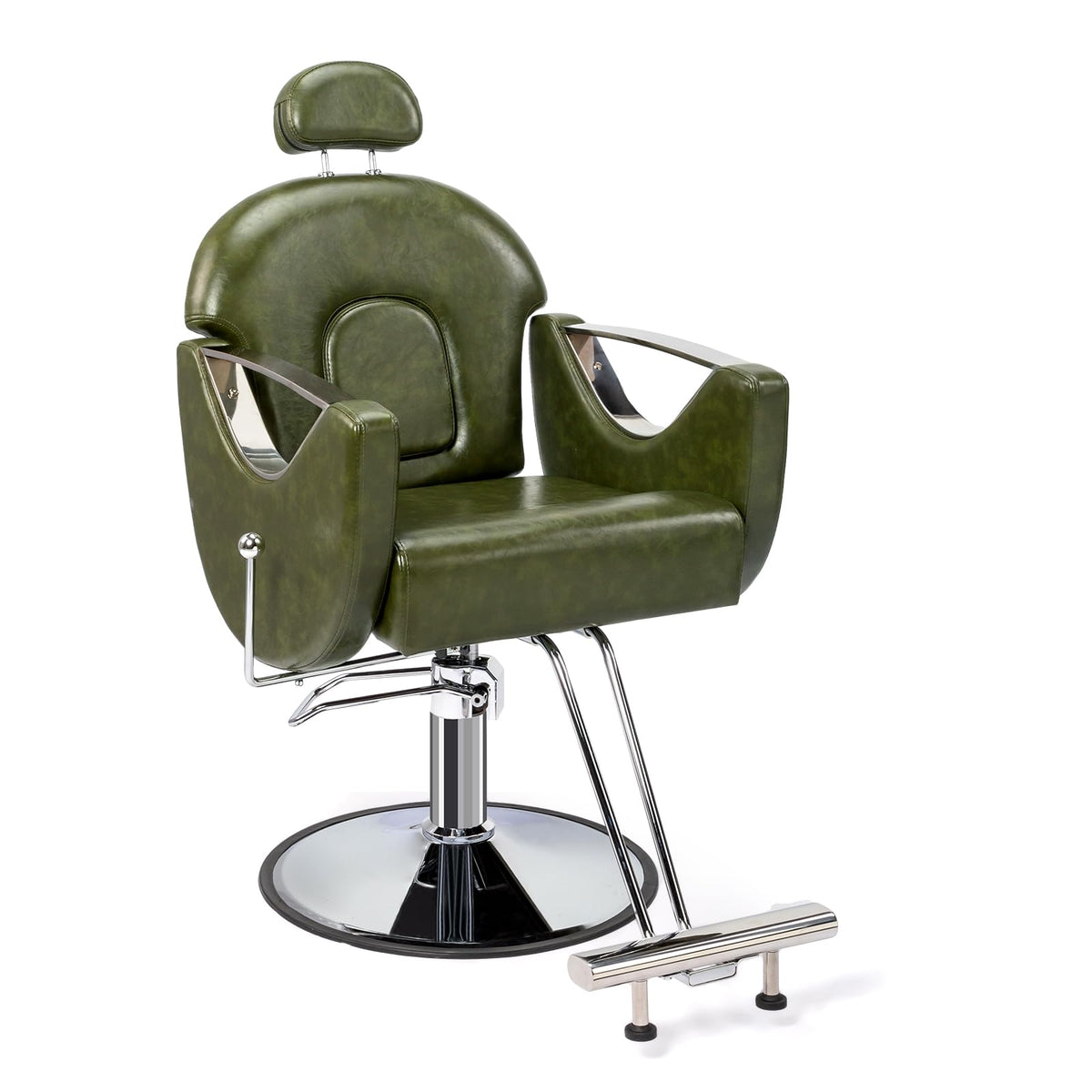 OmySalon SC2101 All Purpose Heavy Duty Reclining Hair Salon Chair w/Headrest