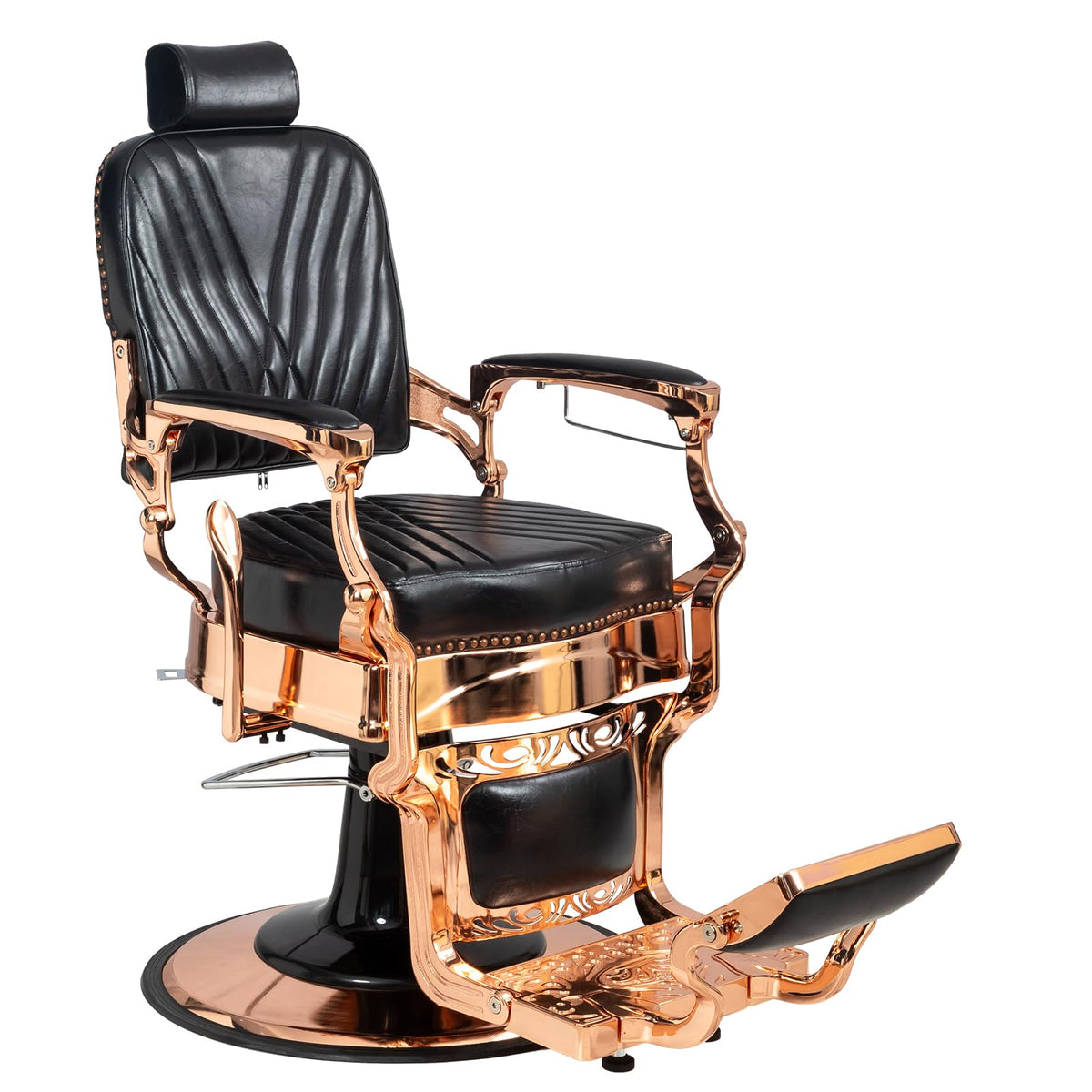 OmySalon PH699 Vintage Style Heavy Duty Hydraulic Recline Square Twill