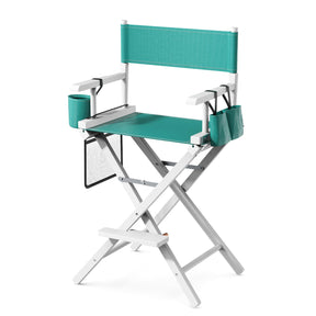 OmySalon 26in Wooden Portable Director Chair Folding Makeup Chair with Storage Pouch