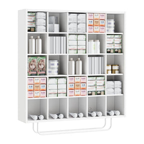 OmySalon SCRUC Wall-Mounted Hair Color Tube Organizer Rack