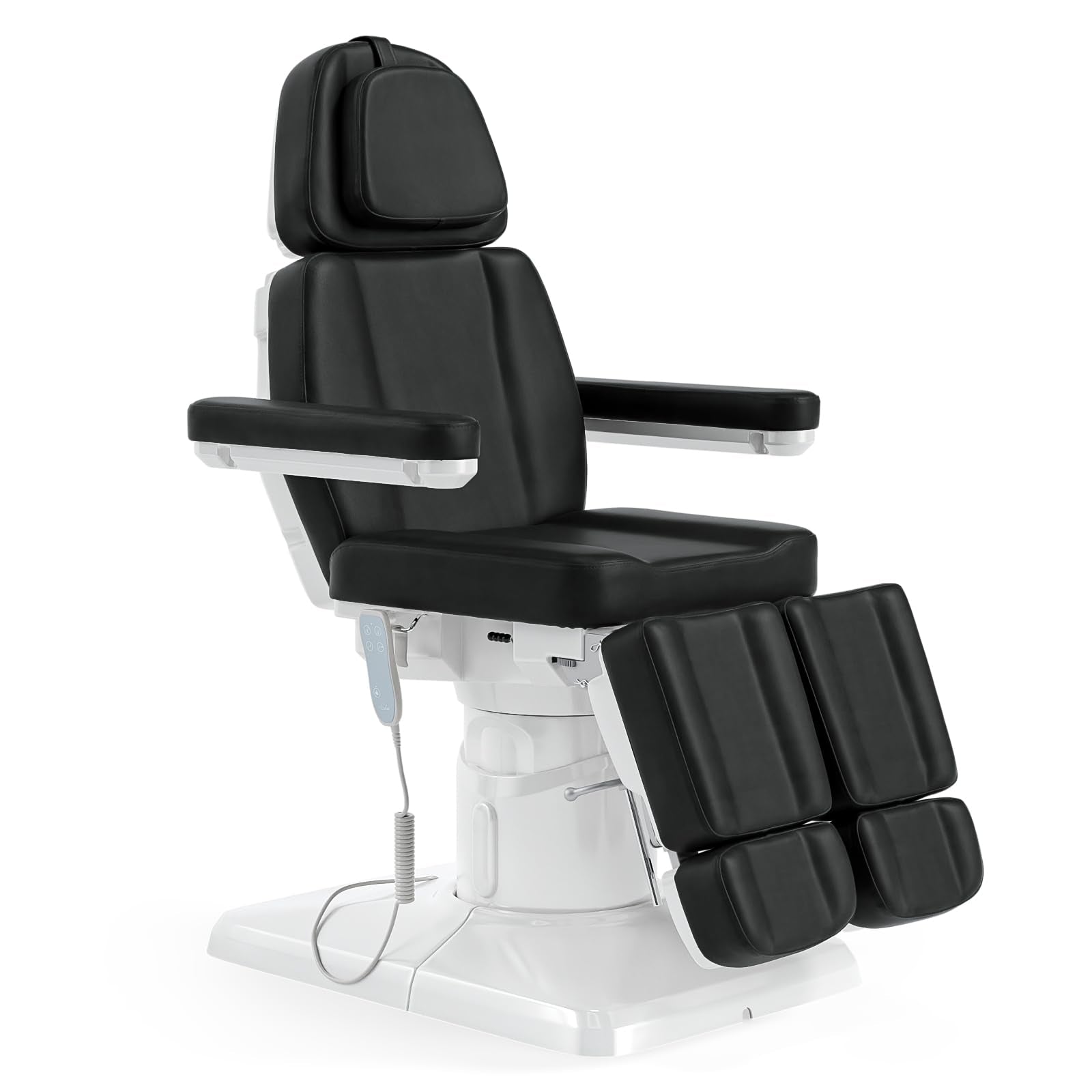 OmySalon LBTC2 73in Electric Tattoo Facial Bed with 2 Motors, Remote One-touch Operate, 90° Rotation and Adjustable Split Legs