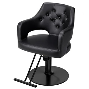 OmySalon SC2501 Sleek Heavy Duty Hydraulic 360-Degree Swivel Hair Stylist Salon Chair