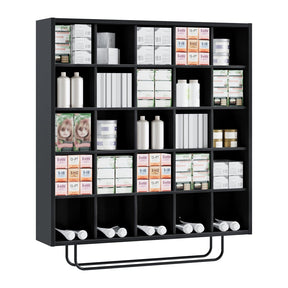 OmySalon SCRUC Wall-Mounted Hair Color Tube Organizer Rack