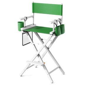 OmySalon 31in Wooden Portable Director Chair Folding Makeup Chair with Storage Pouch
