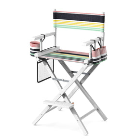 OmySalon 26in Wooden Portable Director Chair Folding Makeup Chair with Storage Pouch
