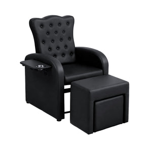 OmySalon PCE-BD 3-in-1 Plumbless Electric Pedicure Chair With Technician Stool Footrest And Adjustable Backrest