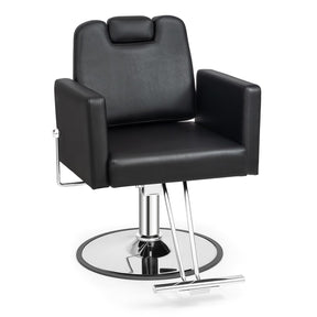 OmySalon SC2311 All Purpose 360° Swivel Hydraulic Reclining Salon Chair w/Headrest