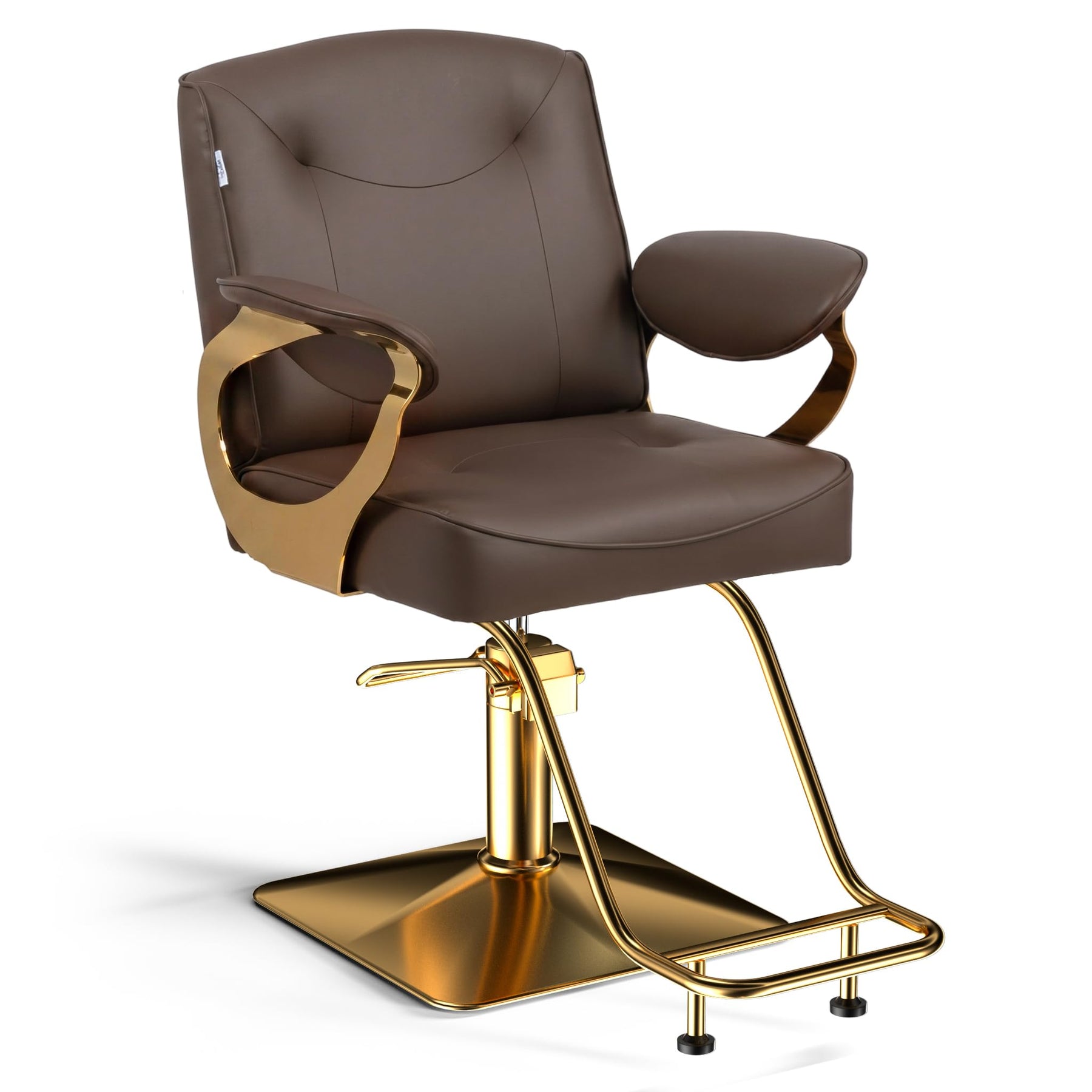 OmySalon SC4001 Gold Metal Frame 360° Swivel Hydraulic Salon Styling Chair