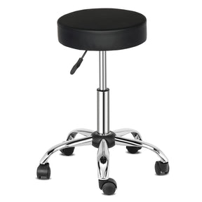 OmySalon 360° Swivel Height Adjustable Round Stool with Wheels