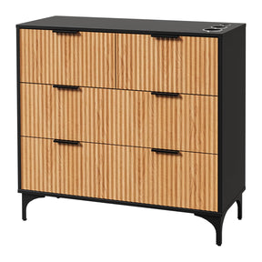 OmySalon WSCTD Modern Retro Salon Styling Station with 4 Drawers & 3 Tool Holders