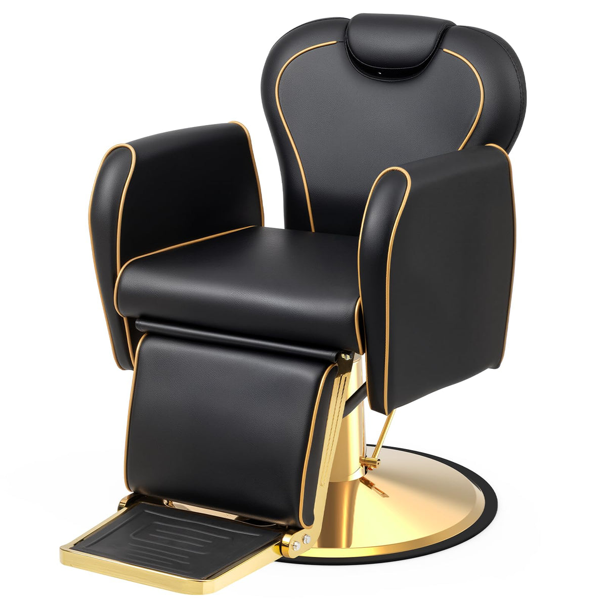 OmySalon BC1701 Heavy Duty Hydraulic Reclining 360° Swivel Barber Chair