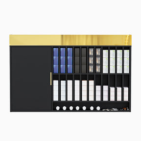 OmySalon WSCR Wall Mounted Hair Color Organizer Rack Cabinet Station