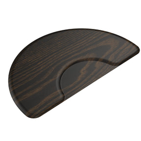 OmySalon 3' x 5' Semi-Circle Anti-Fatigue Salon Mat with Round Cutout 5/8" Thick