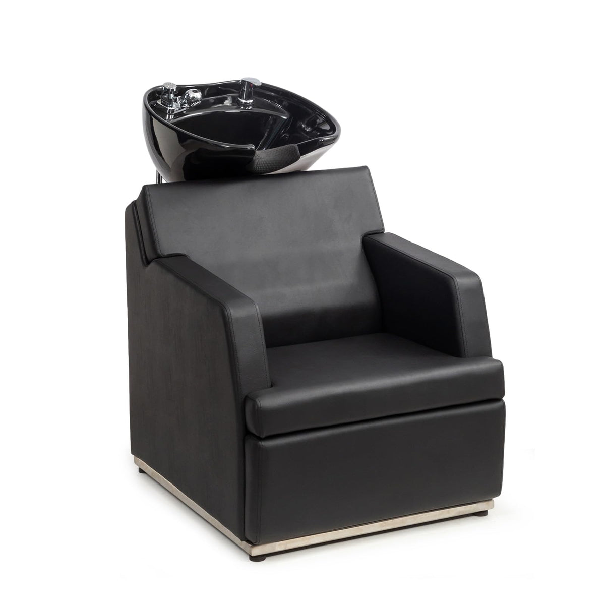 OmySalon BU2601 Salon Shampoo Backwash Chair with Tilting Porcelain Bowl