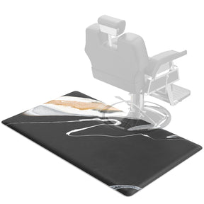 OmySalon Rectangle Salon Anti Fatigue Mat for Round Base Hair Stylist