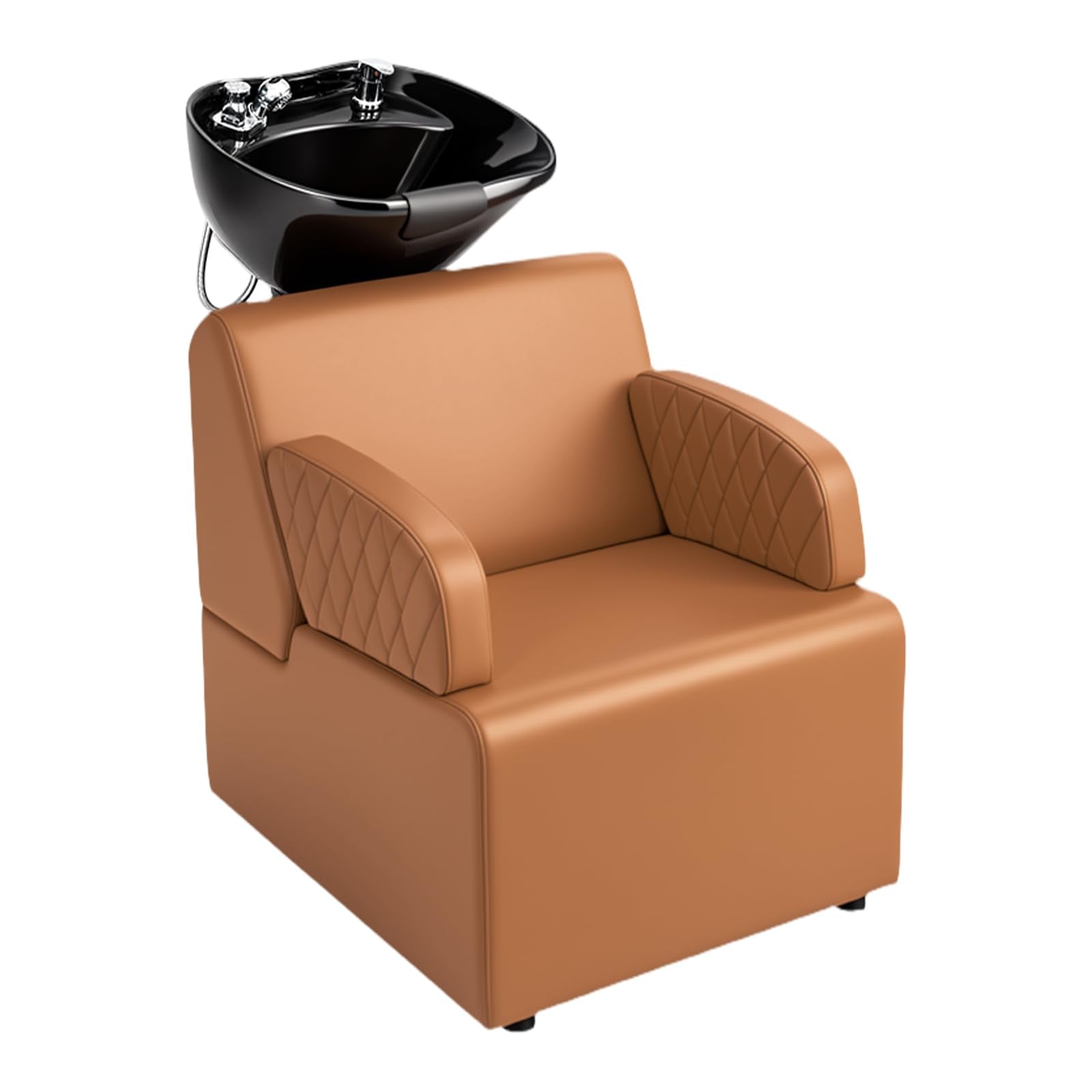 OmySalon BU2801 Salon Shampoo Bowl and Chair Backwash Unit with Large Ceramic Sink
