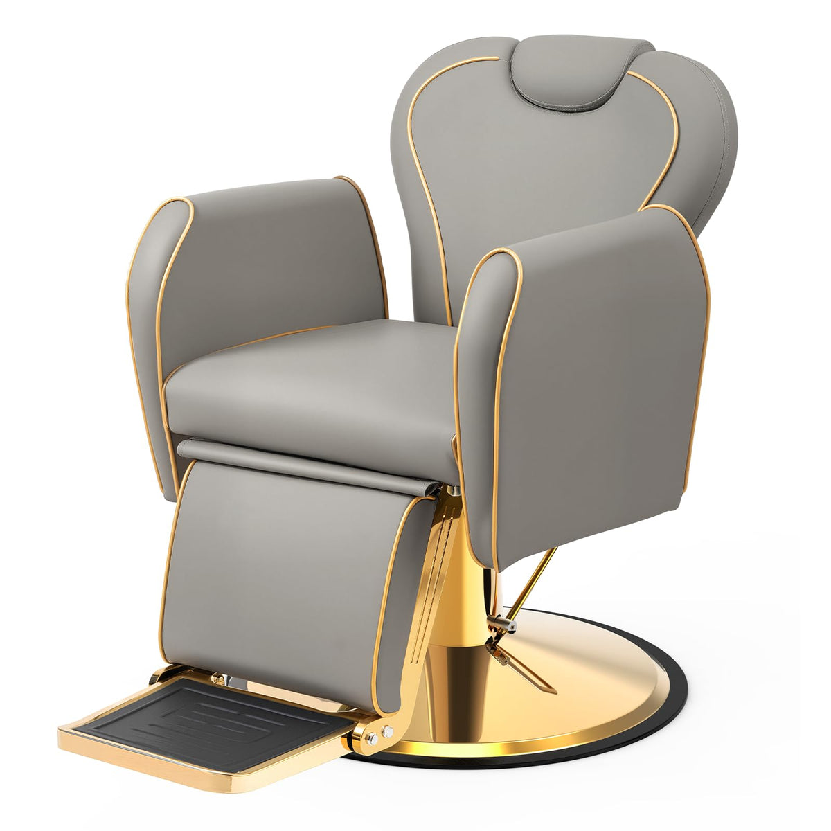 OmySalon BC1701 Heavy Duty Hydraulic Reclining 360° Swivel Barber Chair