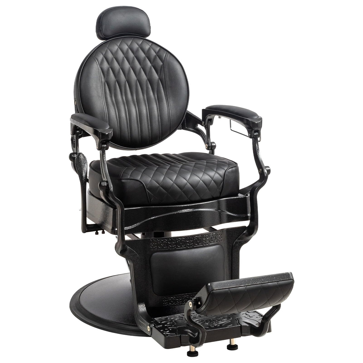 OmySalon BC1603 Retro Heavy Duty Hydraulic Recline Barber Chair