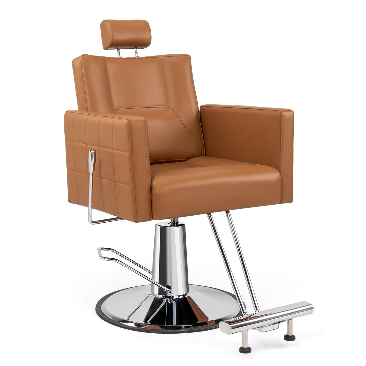 OmySalon SC2301 All Purpose Heavy Duty Hydraulic Reclining Hair Salon Chair w/Headrest