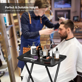 OmySalon ST1401 Foldable Rolling Salon Tray Trolley Cart on Wheels