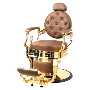 OmySalon BC1604 Retro Heavy Duty Hydraulic Recline Barber Chair