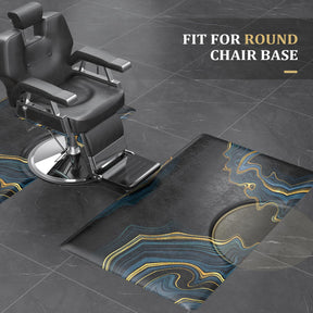 OmySalon Rectangle Salon Anti Fatigue Mat for Round Base Hair Stylist